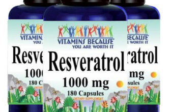 Resveratrol 1000mg 3X180caps (Polygonum Cuspidatum) – by Vitamins Because