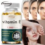 Vitamin E Capsules 1000IU – Anti-aging, Supports Skin, Hair, Immune & Eye Health