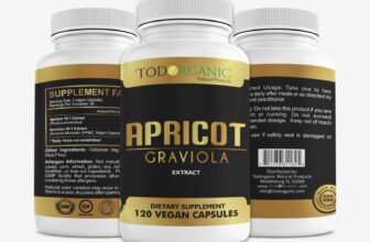 Todorganic Apricot and Graviola Extract Dietary – Supplement 120 Vegan Capsules