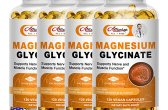 400MG Magnesium Glycinate High Absorption,Improved Sleep,Stress & Anxiety Relief