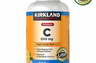 Kirkland Signature Vitamin C 500 mg.,500 Chewable Tangy Orange Tabs EXP-09/2026