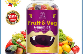 60 Veggie Fruit Gummies Vitamins & Minerals VEGGIES & FRUIT Dietary Supplements