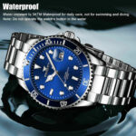 Waterproof Men’s Watch Classic Stainless Steel Quartz Business Luminous Bracelet