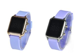 Square Men’s Women’s Digital Watch Big Numbers Dial Waterproof LED Watches