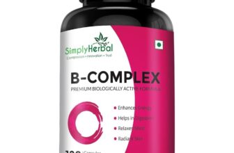 B Complex Simply Herbal Vitamin120 Capsules Vitamin B12, B1, B2, B3, B5, B6, B7