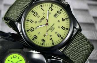 Men’s Military Army Mens Date Canvas Strap Analog Quartz Sport Wrist Watch Gifts