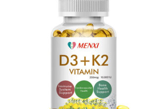 MENXI Vitamin K2 (MK7) with D3 10,000 IU Supplement,Immune Health & Bone Health