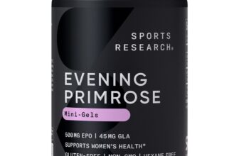 Evening Primrose Oil 500mg Cold-Pressed Non-GMO Gluten & Soy Free (240 Softgels)