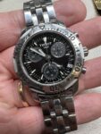 Men’s Tissot PRS 200 Steel Black Dial Chronograph Diver Watch T362/462 – Works!