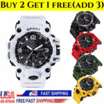 SMAEL Mens Waterproof Watch Sport Military Analog Quartz Digital Wrist Watches✔