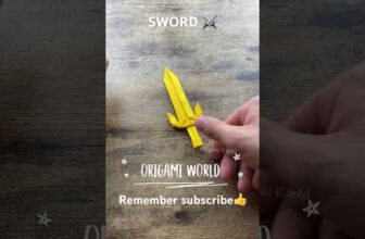 EASY ORIGAMI PAPER SWORD FOLDING | DIY PAPER SWORD WEAPON ORIGAMI | EXCALIBUR ORIGAMI INSTRUCTIONS