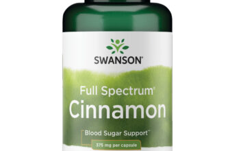 Swanson Full Spectrum Cinnamon Bark Capsules, 375 mg, 180 Count