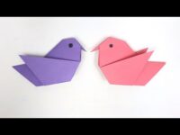 How to Make an Easy Origami Bird – DIY Paper Bird Tutorial