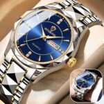 Business Watch Waterproof Men Stainless Steel Quartz Luminous Classic Wristwatch