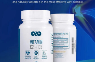 Vitamin K2+D3-K2+D3 contains pepper extract and calcium in 60 capsules