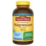 Magnesium Glycinate 200mg – Muscle, Heart, Nerve & Bone Support – 180 Capsules