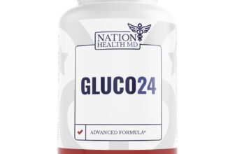 Nation Health MD GLUCO24 Advanced Glucose Support for Optimal Sugar Regulation