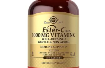 Solgar Ester-C Plus 1000 mg Vitamin C Ester-C Ascorbate Complex 180 Tablets