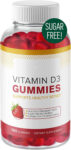 Sugar-Free Vitamin D3 Gummies – Vitamin C Gummies, Immune Support, Healthy Candy