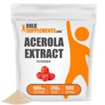 BulkSupplements Acerola Cherry Extract Powder – 500mg Per Serving