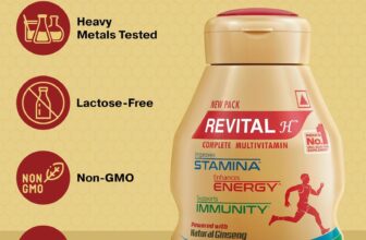 Revital H Multivitamin For Men (60 Capsules) For Daily Energy,Stamina & Immunity