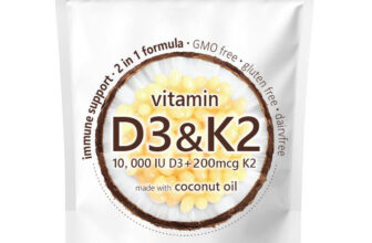 Vitamin D3 K2 Supplements Softgels, 300pcs Vitamin D3+K2 Capsules