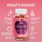 Apple cider vinegar gummies 1000mg Vitamin 60 gummies