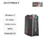 Chatreey AMR5 Mini PC Ryzen 5 5600U Ryzen 9 5900HX Gaming Desktop Computer Dual m.2 SSD Wifi6 BT 5.2 Pre-install Windows 11