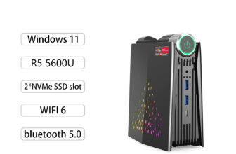 Chatreey AMR5 Mini PC Ryzen 5 5600U Ryzen 9 5900HX Gaming Desktop Computer Dual m.2 SSD Wifi6 BT 5.2 Pre-install Windows 11