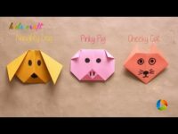 DIY: Origami Animal Faces | Kids Craft