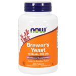 NOW Foods Brewer’s Yeast 650 mg, 200 Tablets