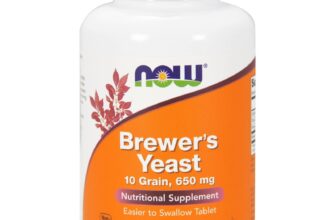 NOW Foods Brewer’s Yeast 650 mg, 200 Tablets