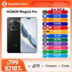 2024 new Global Version HONOR Magic6 Pro Snapdragon 8 Gen 3 6.8” Quad-Curved Floating Screen 180MP Periscope Telephoto Camera