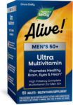 Alive! Men’S 50+ Daily Ultra Multivitamin, High Potency Formula, Supports Healt