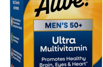 Alive! Men’S 50+ Daily Ultra Multivitamin, High Potency Formula, Supports Healt