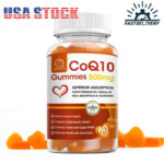 60pcs Coenzyme Q10 Gummies 500mg, Boost Stamina Cardiovascular Heart Health