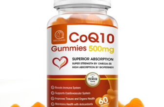 60pcs Coenzyme Q10 Gummies 500mg, Boost Stamina Cardiovascular Heart Health