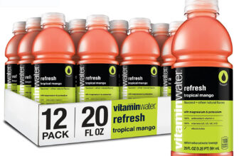 vitaminwater refresh electrolyte enhanced water w/ vitamins, tropical mango drin