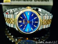 Invicta Men’s 43mm Specialty JUBILEE Quartz BLUE DIAL Gold Two Tone SS Watch