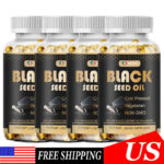 Black Seed Oil Vegan Capsules 1000mg – Premium Cold Pressed 120 Count Softgels