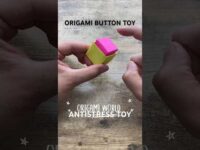 EASY PAPER ORIGAMI BUTTON TOY ANTISTRESS POPIT GAME TUTORIAL | STRESS RELIEF TOY ORIGAMI INSTRUCTION