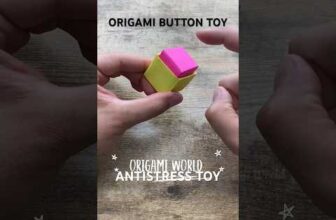 EASY PAPER ORIGAMI BUTTON TOY ANTISTRESS POPIT GAME TUTORIAL | STRESS RELIEF TOY ORIGAMI INSTRUCTION