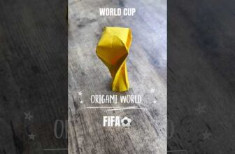 FIFA WORLD CUP ORIGAMI PAPER CRAFT TUTORIAL | DIY WORLD CUP TROPHY EASY ORIGAMI WORLD ART FOLDING