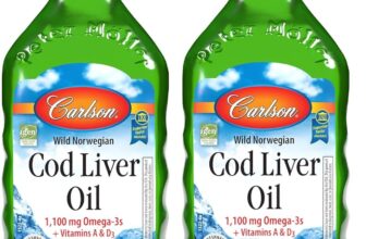 Carlson Labs Norwegian Cod Liver Oil Orginal Flavor 16.9 floz -2 Bottle pack