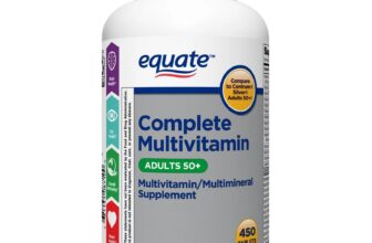 Equate Complete Multivitamin/Multimineral Supplement Tablets, Adults 50+, 450 Co