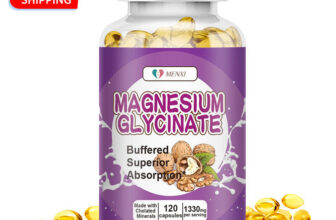 Magnesium Glycinate 1300mg High Absorption,Improved Sleep,Stress& Anxiety Relief