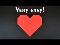 Easiest Origami Heart Ever! – Tutorial in English (BR)