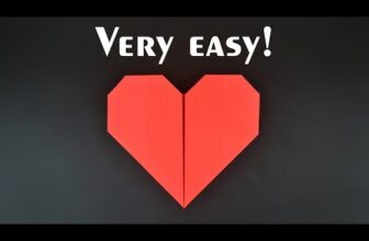 Easiest Origami Heart Ever! – Tutorial in English (BR)