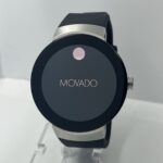 Movado Connect Men’s Silver Steel Rubber Band Smartwatch 3660016 With Charger