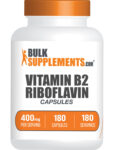 BulkSupplements Riboflavin (Vitamin B2) 180 Capsules – 400mg Per Serving